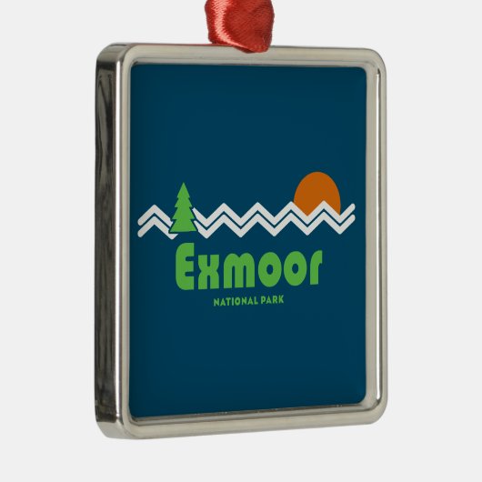 Exmoor National Park Retro Ornament Aus Metall (Rechts)