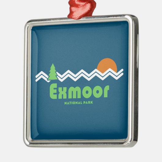 Exmoor National Park Retro Ornament Aus Metall (Links)