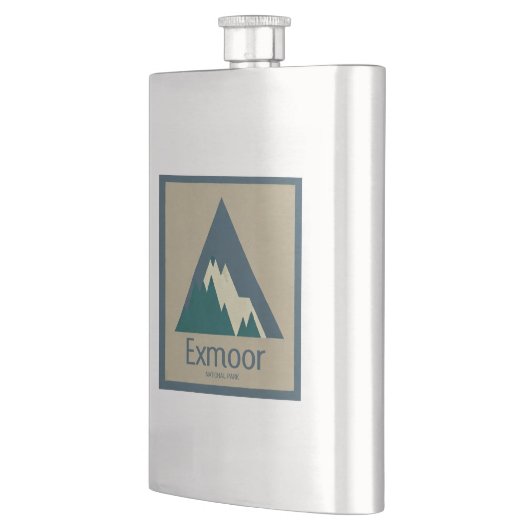 Exmoor National Park Rustic Flachmann (Links)