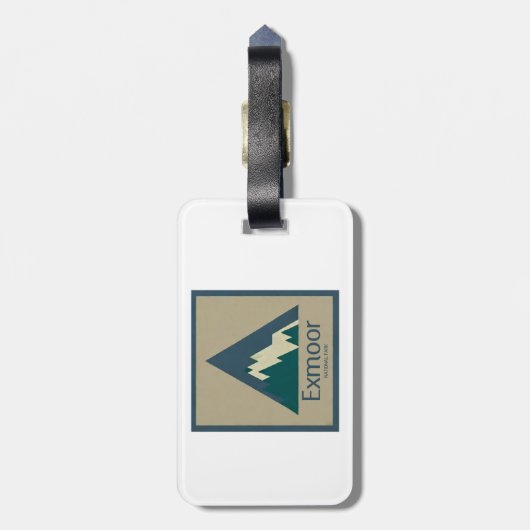 Exmoor National Park Rustic Gepäckanhänger (Rückseite vertikal)