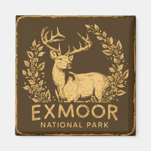 Exmoor National Park Schönes Hirsch Magnet