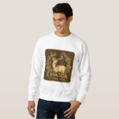 Exmoor National Park Schönes Hirsch Sweatshirt (Vorne ganz)