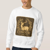 Exmoor National Park Schönes Hirsch Sweatshirt (Vorderseite)
