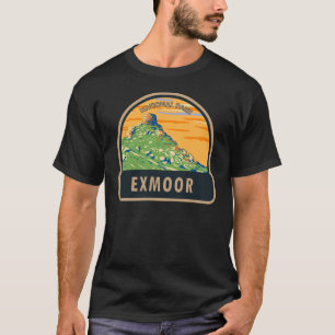 Exmoor Nationalpark Castle Rock England Vintage T-Shirt
