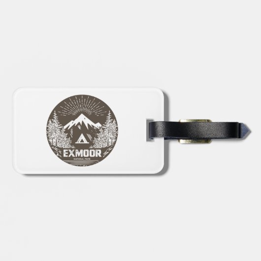 Exmoor-Nationalpark Gepäckanhänger (Rückseite horizontal)