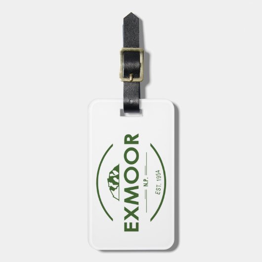 Exmoor-Nationalpark Gepäckanhänger (Vorderseite vertikal)