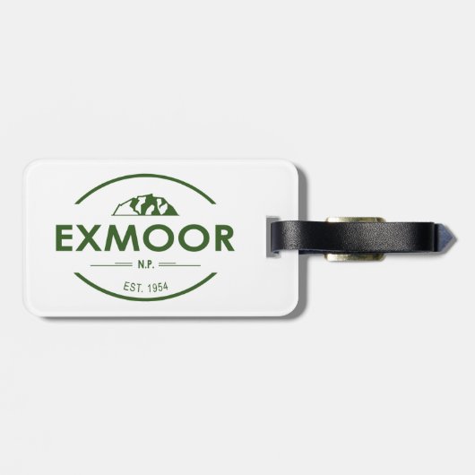 Exmoor-Nationalpark Gepäckanhänger (Rückseite horizontal)