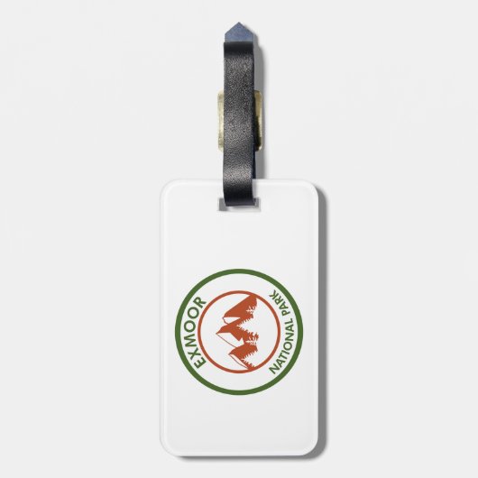 Exmoor-Nationalpark Gepäckanhänger (Rückseite vertikal)