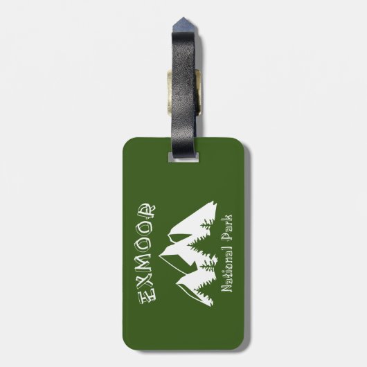 Exmoor-Nationalpark Gepäckanhänger (Rückseite vertikal)