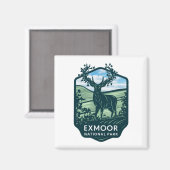 Exmoor Nationalpark Hübsch Hirsch Magnet (Vorderseite/Rückseite)