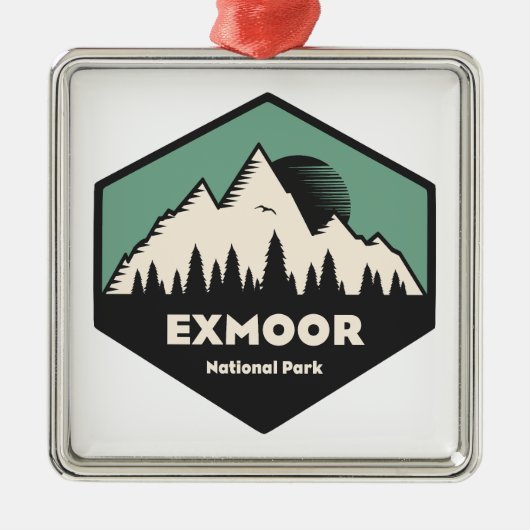 Exmoor-Nationalpark Ornament Aus Metall (Vorne)