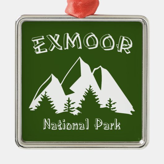 Exmoor-Nationalpark Ornament Aus Metall (Vorne)