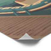 Exmouth Devon Reiseplakat Poster (Ecke)