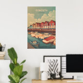 Exmouth Devon Reiseplakat Poster (Heimbüro)