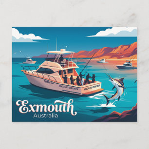 Exmouth Hochseeangeln Australien Postkarte