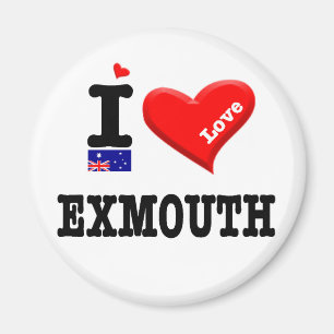 EXMOUTH - I Liebe Magnet