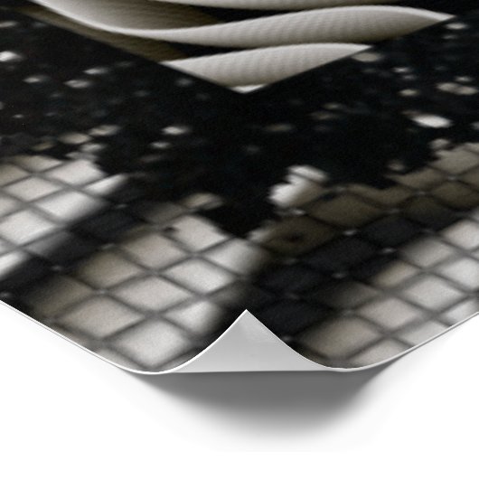 EXO-Skelett 3D optische Illusion Poster (Ecke)