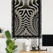 EXO-Skelett 3D optische Illusion Poster (Heimbüro)