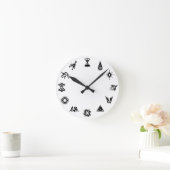 EXO-Symboluhr Runde Wanduhr (Zuhause)