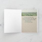 EXOBIA GREETINGS: Wo immer unsere Füßspur ist Karte (Innenseite)