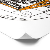 Exocet / NA Miata Overlay Poster (Ecke)