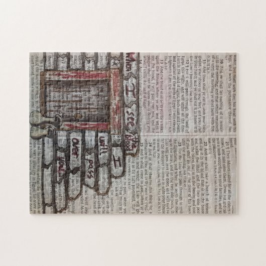 Exodus 12:13 - Ich werde Sie übergeben Puzzle (Horizontal)