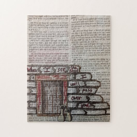 Exodus 12:13 - Ich werde Sie übergeben Puzzle (Vertikal)