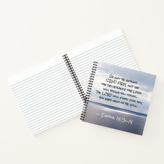 Exodus 14:13-14 Keine Angst STAND FIRM Notizblock (Innenseite)