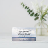 Exodus 14:13-14 Keine Angst STAND FIRM Visitenkarte (Stehend Vorderseite)