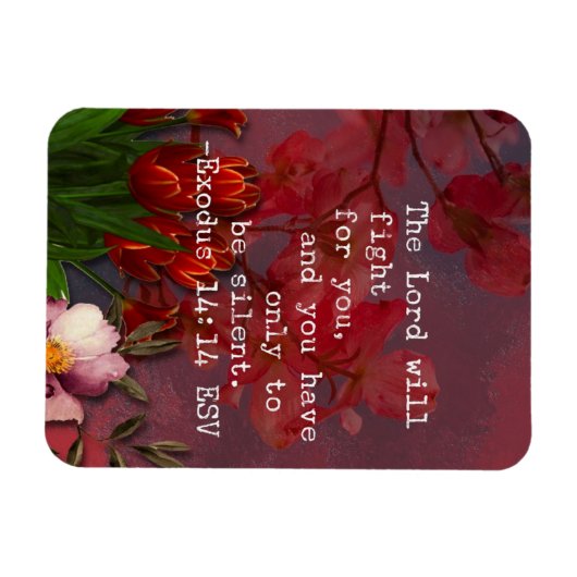 Exodus 14:14 Bibelverse Magnet (Horizontal)