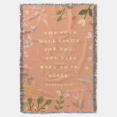 Exodus 14:14, Christlicher Lachs Decke (Vorderseite Vertikal)