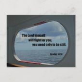 Exodus 14:14 Der Herr selbst wird für euch kämpfen Postkarte (Vorderseite)