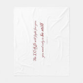 Exodus 14:14, Der Herr wird für euch kämpfen, Fleecedecke (Vorderseite)