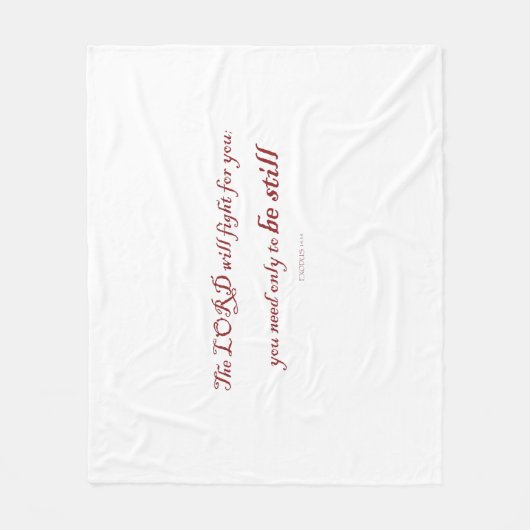 Exodus 14:14, Der Herr wird für euch kämpfen, Fleecedecke (Vorderseite)