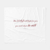 Exodus 14:14, Der Herr wird für euch kämpfen, Fleecedecke (Vorderseite (Horizontal))