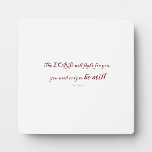 Exodus 14:14, Der Herr wird für euch kämpfen, Fotoplatte (Vorderseite)