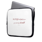 Exodus 14:14, Der Herr wird für euch kämpfen, Laptopschutzhülle (Vorderseite Links)