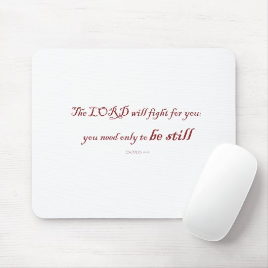 Exodus 14:14, Der Herr wird für euch kämpfen, Mousepad (Mit Mouse)