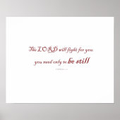 Exodus 14:14, Der Herr wird für euch kämpfen, Poster (Vorne)