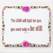 Exodus 14 'Der Herr wird kämpfen' Elegantes Mauspa Mousepad (Vorne)