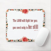 Exodus 14 'Der Herr wird kämpfen' Elegantes Mauspa Mousepad (Mit Mouse)