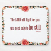 Exodus 14 'Der Herr wird kämpfen' Elegantes Mauspa Mousepad (Vorne)