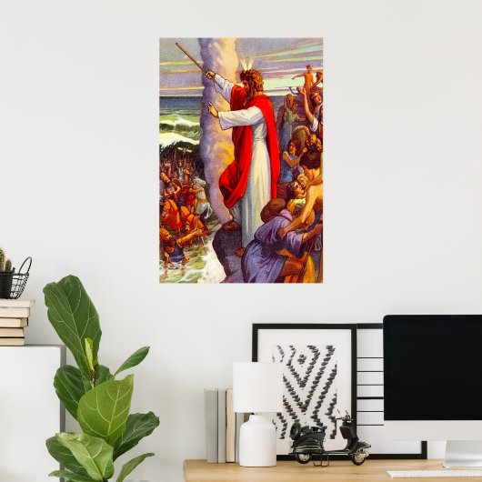 Exodus 14 Die Ägypter sind ertrunkenes Poster (Heimbüro)