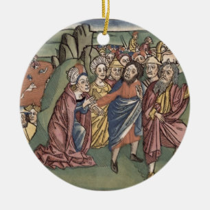 Exodus 14 Moses und die Israelite, die das Re Keramikornament