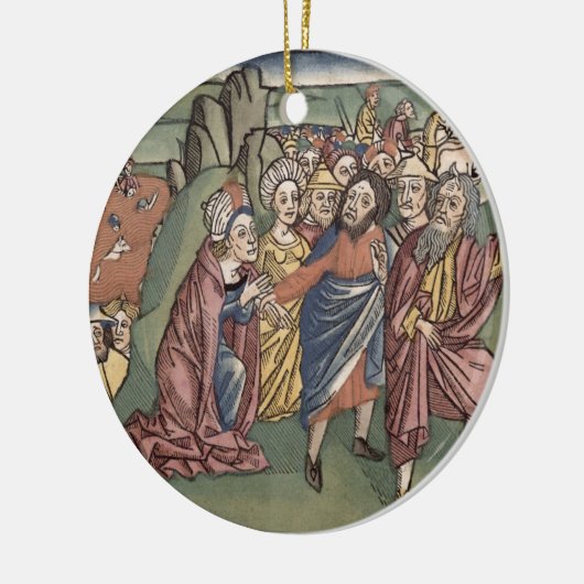 Exodus 14 Moses und die Israelite, die das Re Keramikornament (Links)