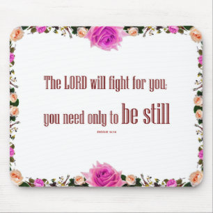 Exodus 14 'The LORD will fight' Elegantes Mauspad