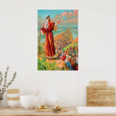 Exodus 14 Überqueren des Meeres auf trockenem Bode Poster (Küche)