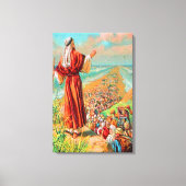 Exodus 14 Überqueren des Meeres auf trockener Lein Leinwanddruck (Vorderseite)