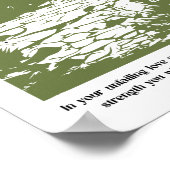 Exodus 15:13 Unfailing Love Poster (Ecke)