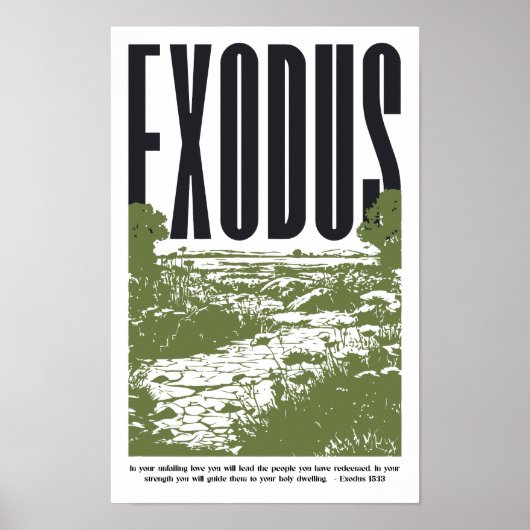 Exodus 15:13 Unfailing Love Poster (Vorne)